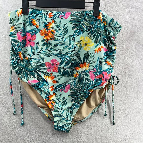 Cacique Floral Bikini Set - Pink, Yellow, Green - Picture 2 of 16